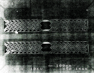 Vue des filaments du détecteur TCD des premiers MicroGC MTI